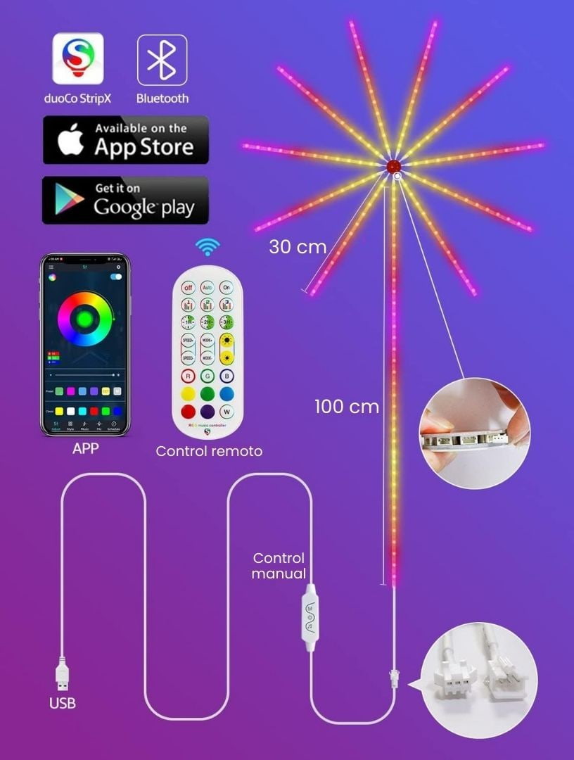 Luces Led de Fuegos Artificiales | Envío Gratis
