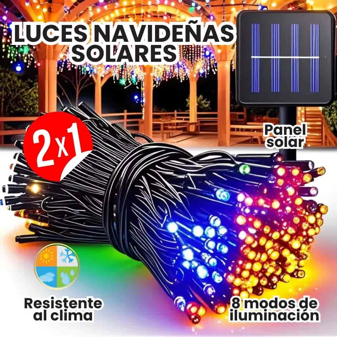 Luces Navideñas Solares 2x1 | Envío Gratis