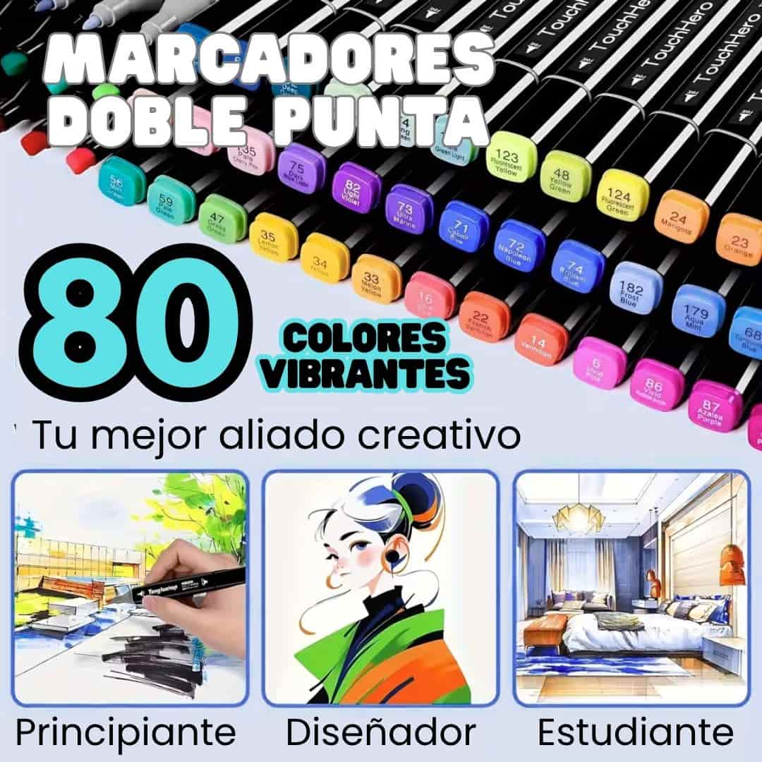 Marcadores Doble Punta 2x1 | Envío Gratis