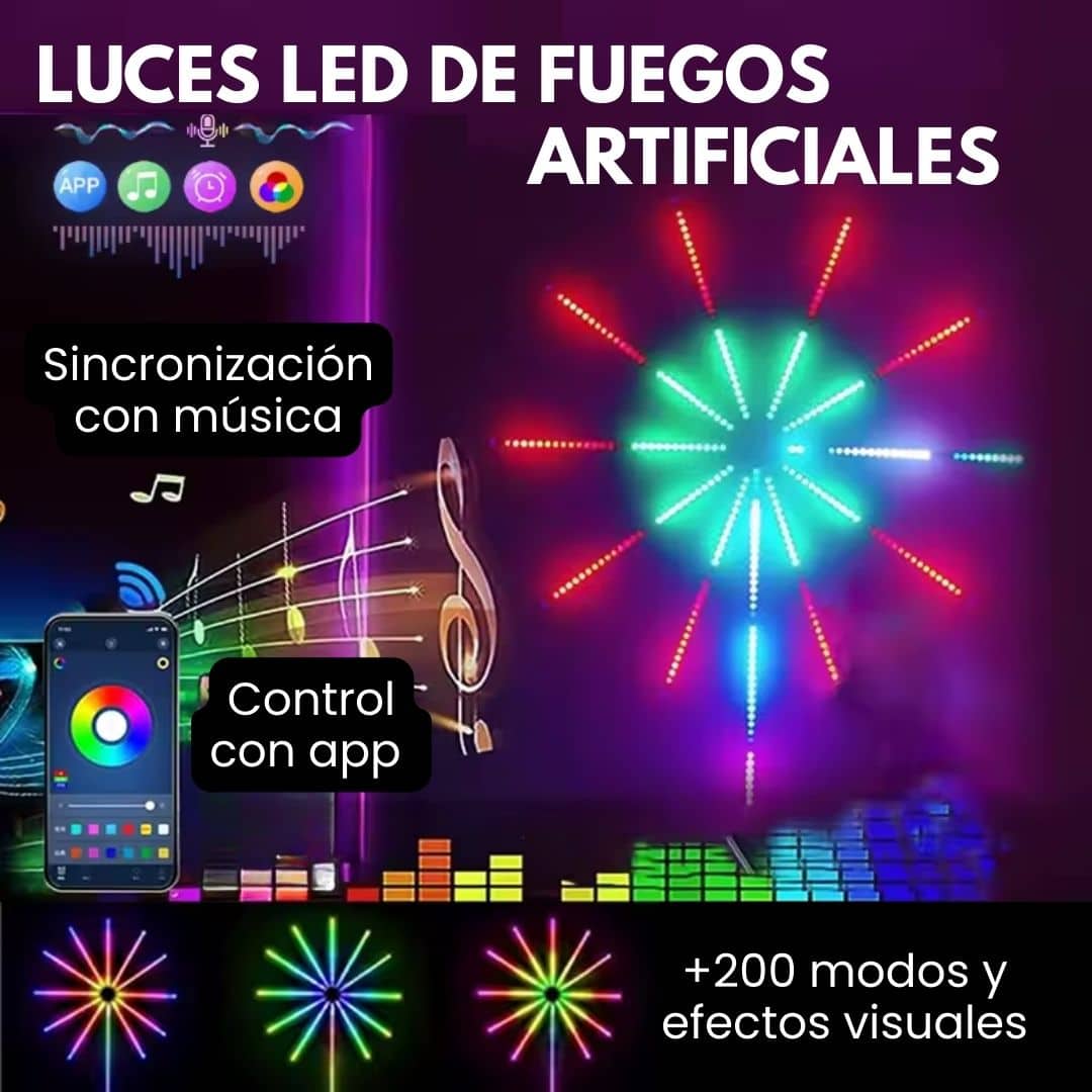 Luces Led de Fuegos Artificiales | Envío Gratis